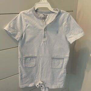 Striped Blue Ralph Lauren Toddler One Piece